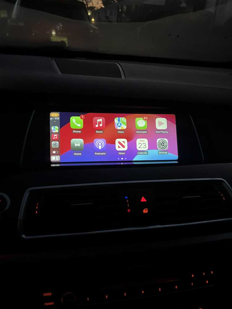 Шаги по подключению iPhone к системе CarPlay в BMW 5G30