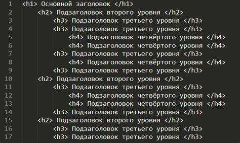 Что такое h1 в html