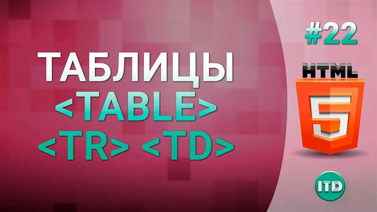 Отличия между <td> и <th> при построении таблиц