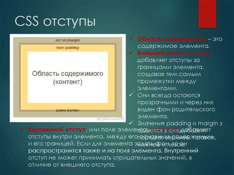 Как сделать отступы блоков в html