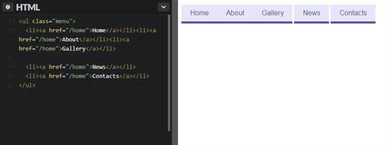Создание выпадающего меню на панели навигации с CSS