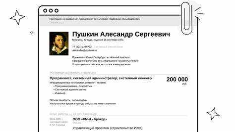 Пример описания опыта работы: