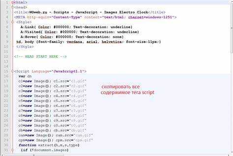 Пример добавления динамической надписи с использованием JavaScript