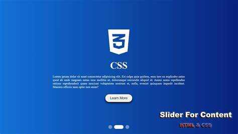 Как сделать слайдер на сайте html css