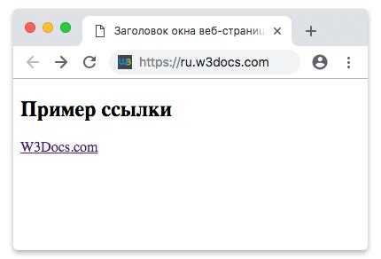 Как сделать ссылку на свой сайт в html