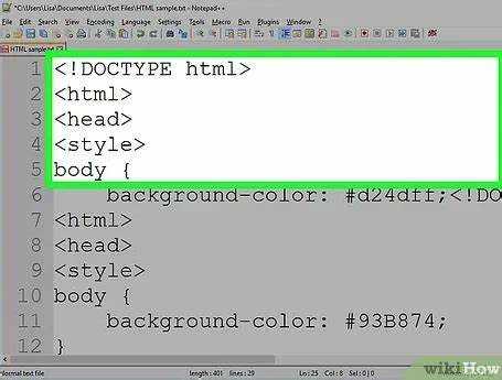 Как сделать цветную страницу в html