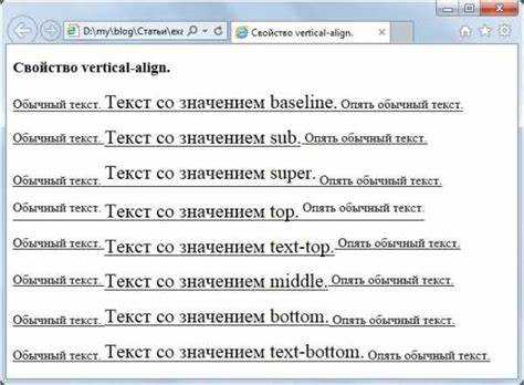 Использование flexbox для вертикального выравнивания текста