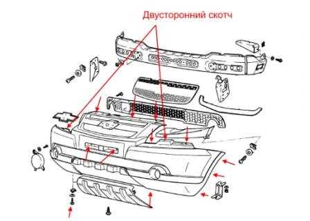 Как снять крепления и болты переднего бампера