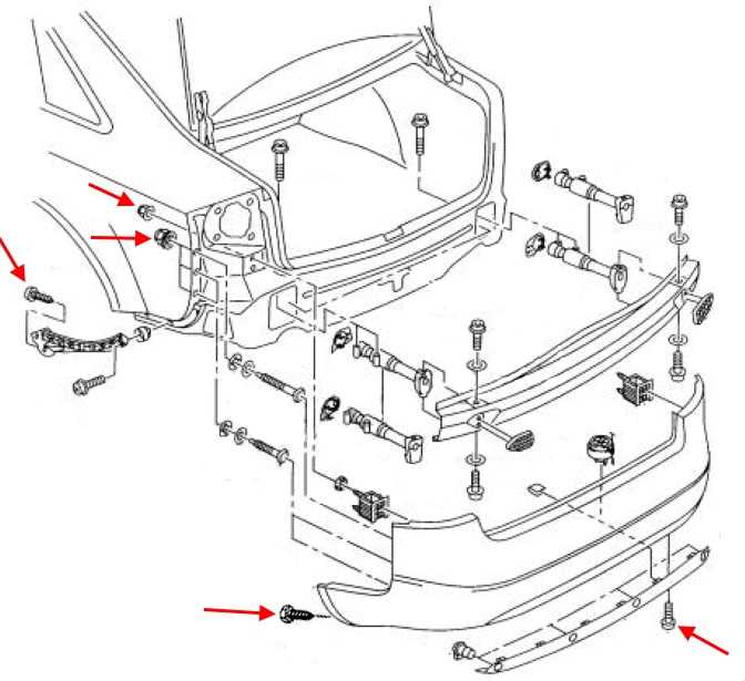 Как снять задний бампер audi a4 b5