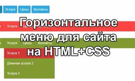 Адаптация HTML-меню под мобильные устройства с помощью медиазапросов