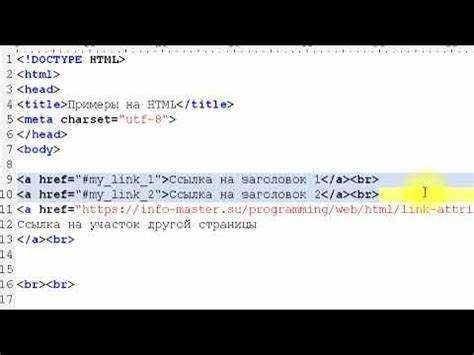 Советы по использованию undefinedtitle</code> и <code>alt</code>«></p>
<ul>
<li>Для улучшения доступности не забывайте использовать оба атрибута при добавлении изображений в ссылки.</li>
<li>Не перегружайте ссылки длинными фразами. Описание должно быть кратким и содержательным.</li>
<li>Использование атрибутов <code>title</code> и <code>alt</code> не только улучшает восприятие для пользователей, но и помогает вашему сайту лучше индексироваться в поисковых системах.</li>
</ul>
<h2>Как создать ссылку на телефонный номер или email</h2>
<p>В HTML можно создавать ссылки на телефонные номера и email-адреса с помощью атрибутов <code>tel:</code> и <code>mailto:</code>. Эти ссылки позволяют пользователю сразу перейти к действию, не вводя вручную данные.</p>
<h3>Ссылка на телефонный номер</h3>
<p><img decoding=