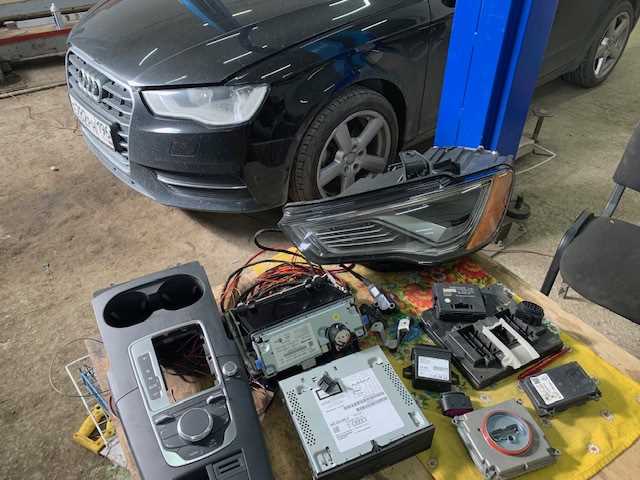Особенности адаптивных фар и системы освещения Audi A3 8V