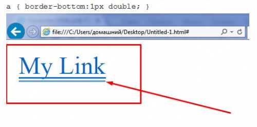 Как убрать подчеркивание ссылки в html