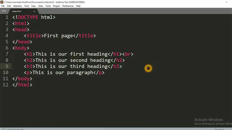 Настройка Sublime Text для работы с HTML