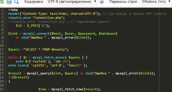 Рекомендации по использованию UTF-8 для мультиязычных сайтов