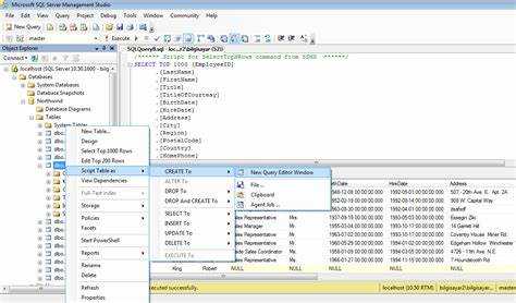 Как вывести список таблиц sql