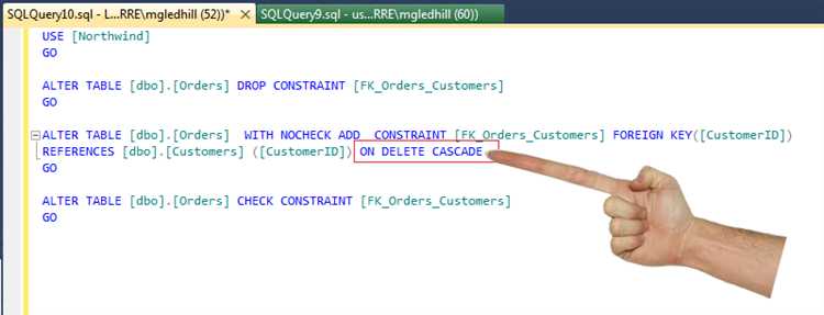 Понимание каскадного удаления в SQL Server