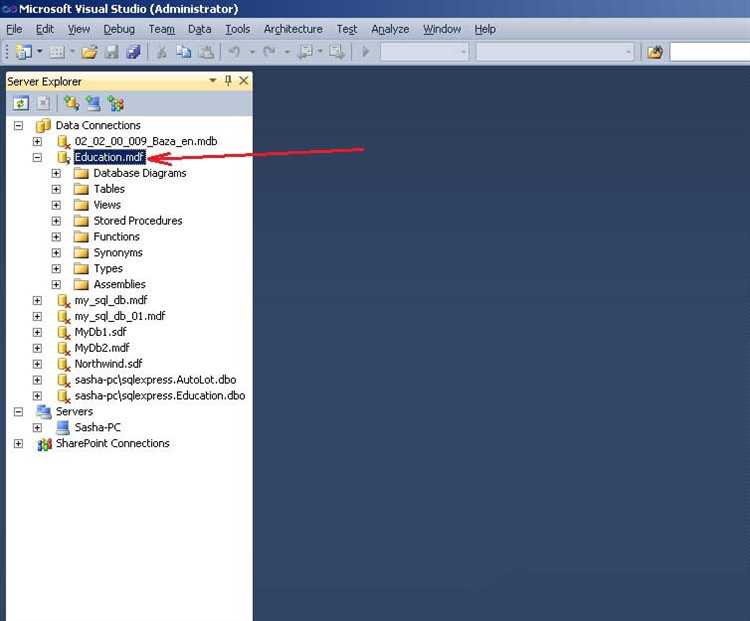 Как восстановить sql базу из mdf