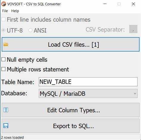 Как загрузить csv в ms sql