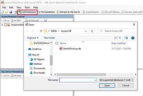 Открытие окна SQL-запроса в Access