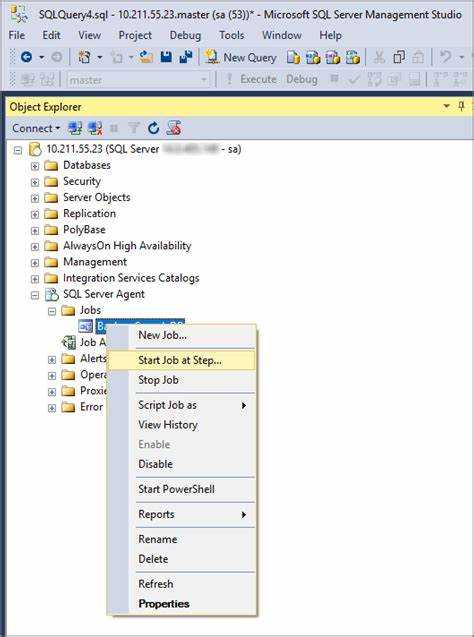 Как запустить агент sql server