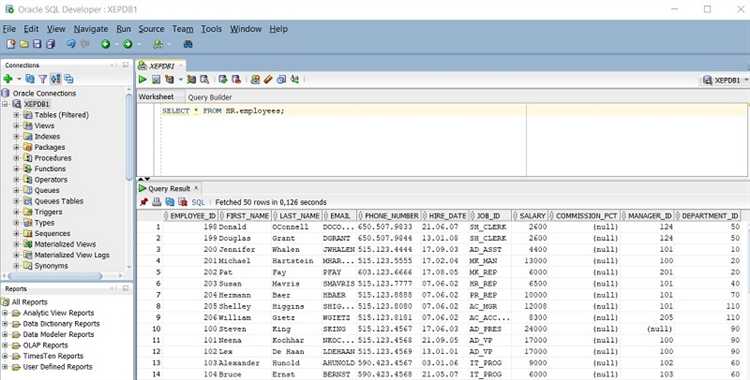 Создание подключения к базе данных в Oracle SQL Developer
