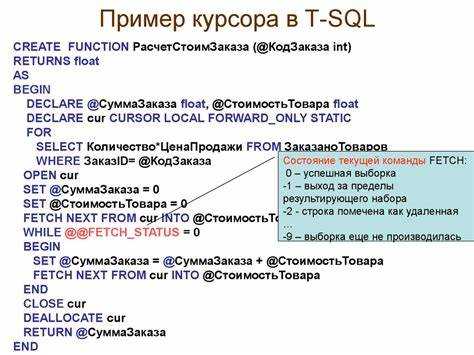 Зачем нужен курсор в sql