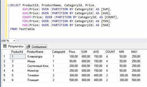 Зачем нужны оконные функции sql