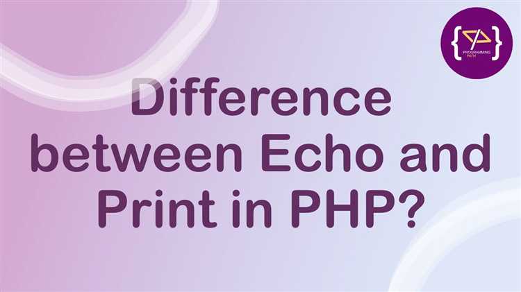 Что такое echo в php