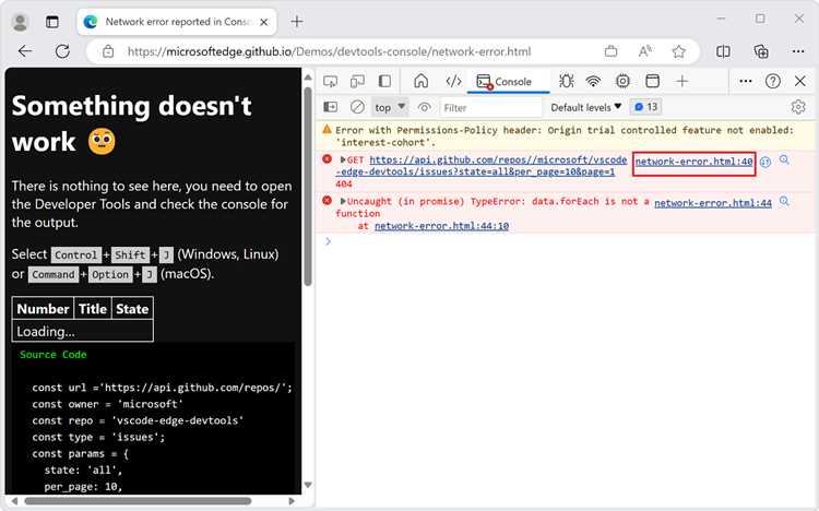 Почему возникает ошибка JavaScript при загрузке страницы ВКонтакте?