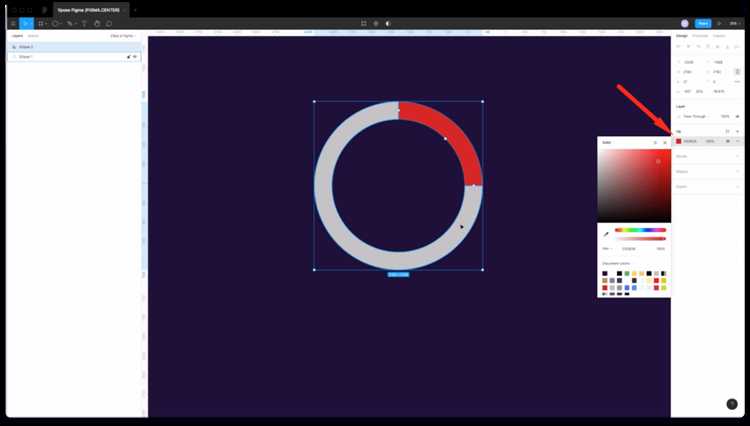 4. Пример CSS-кода для контейнера и круга: