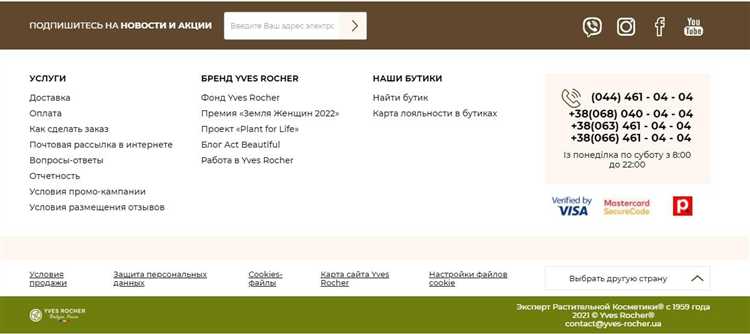 Стилизация подвала с помощью CSS