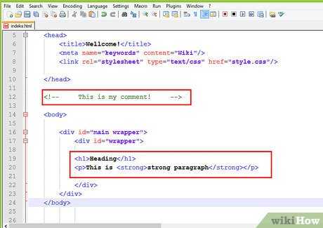 Добавление базовой структуры HTML-документа