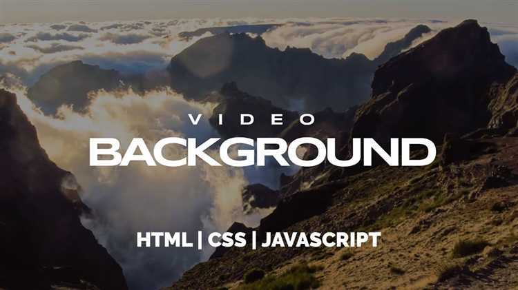 Как добавить видео на задний фон html