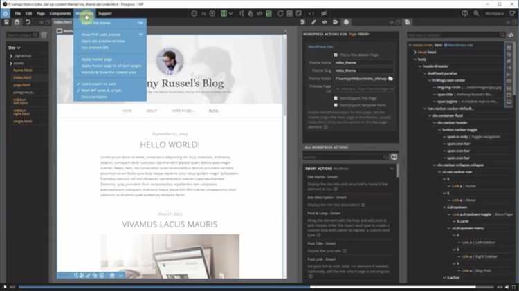Как из html сделать wp template pinegrow Как из html сделать wp template pinegrow