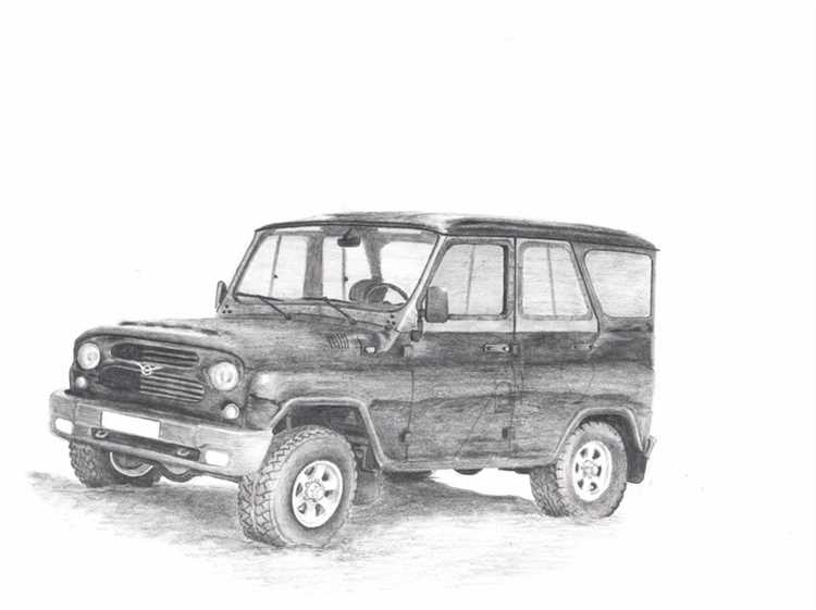 Тени и световые акценты на УАЗ 469