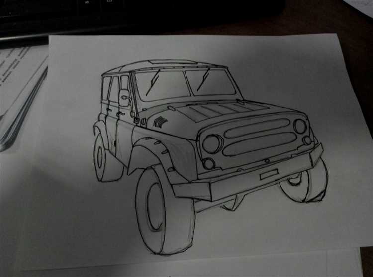 Как начать с основных форм и контуров УАЗ 469