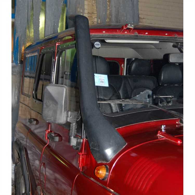 Прокладка и защита воздушного канала шноркеля