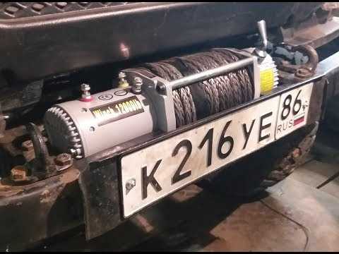 Монтаж пульта управления и проверка работы лебедки