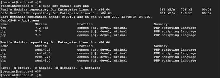 Настройка конфигурации PHP для использования новых модулей
