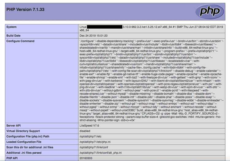 Решение проблем с нахождением php.ini при нестандартной настройке сервера
