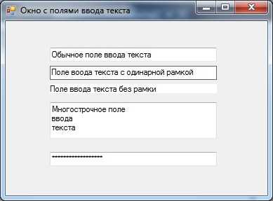 Выбор типа поля ввода: text, password или email