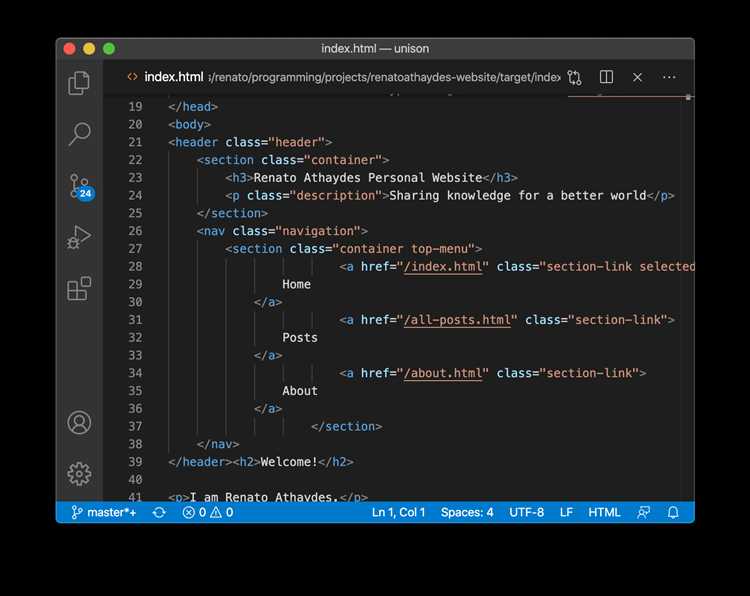 Добавление расширения Live Server для запуска HTML