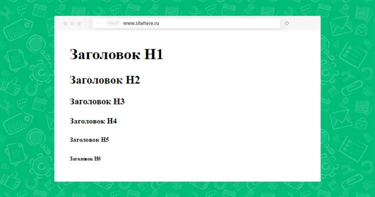 Как выделить заголовок документа в html