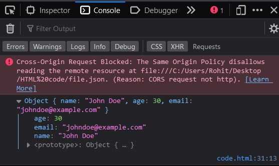 Обработка ошибок при работе с JSON в JavaScript