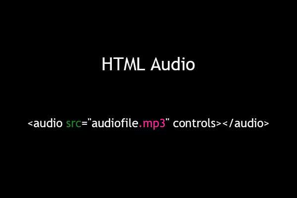 Использование тега <audio> для вставки аудио