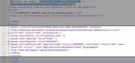 Как вставить флеш объект в html Как вставить флеш объект в html