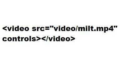 Использование тега <video> для вставки видео