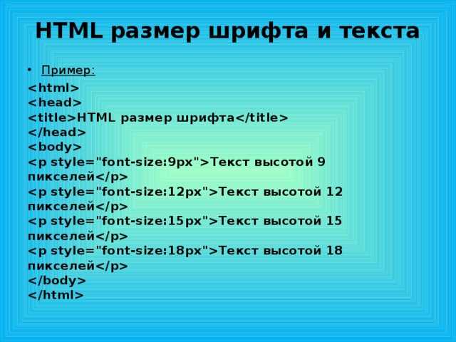 Настройка размера шрифта в процентах и em для адаптивности
