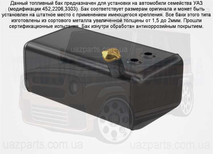 Сколько бак на уаз буханка